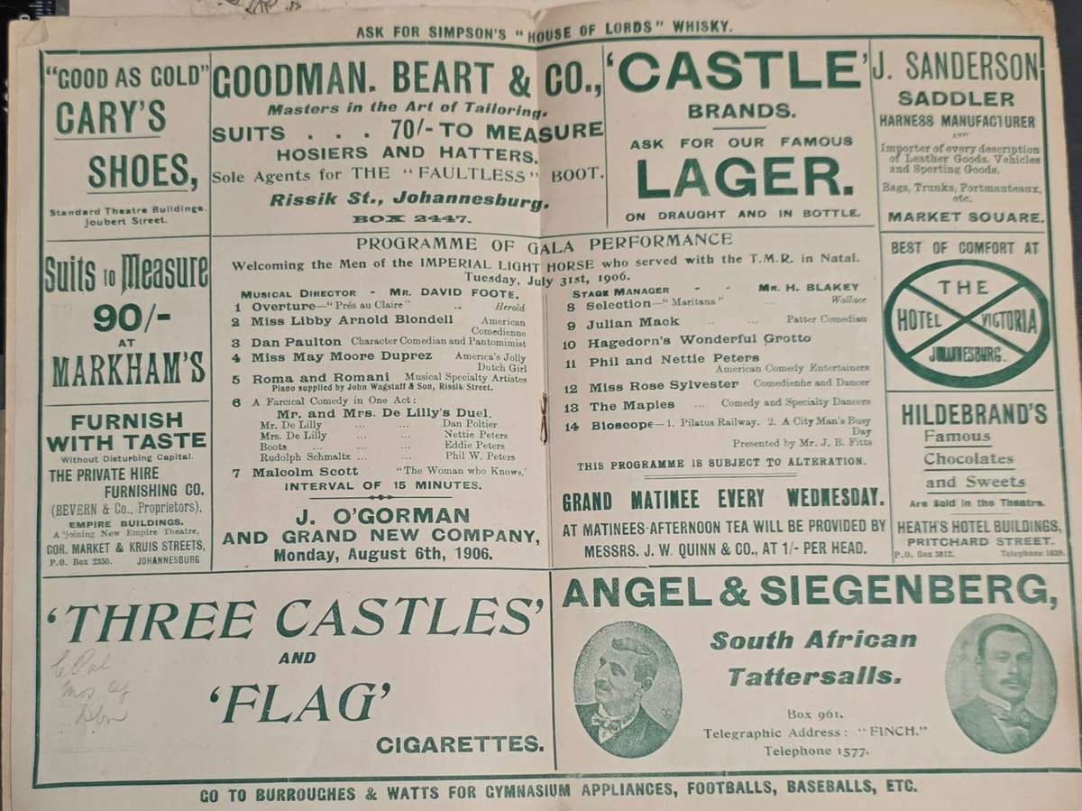 IMPERIAL LIGHT HORSE ILH PAPERWORK LOT