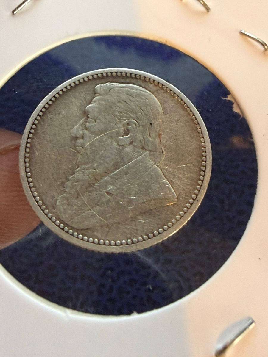 1893 ZAR 6 Pence Silver Coin - 92.5% Silver Content, Limited Mintage