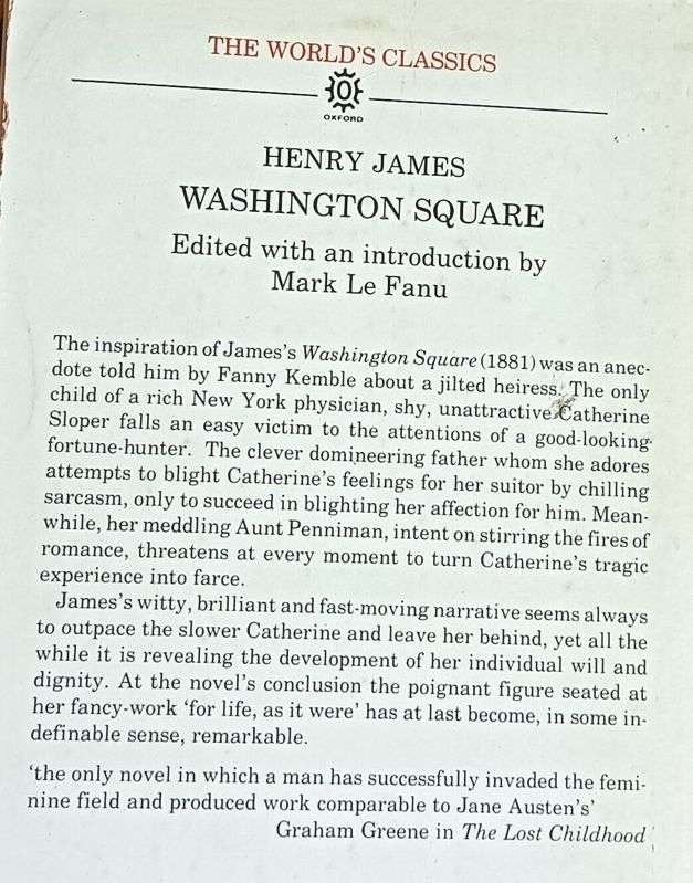 Washington Square - Henry James - Softcover