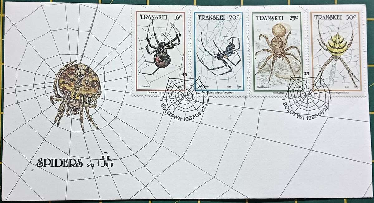 Transkei 1987 FDC Spiders