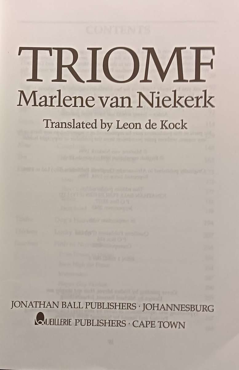 Triomf - Marlene van Niekerk - Softcover - 464 pages