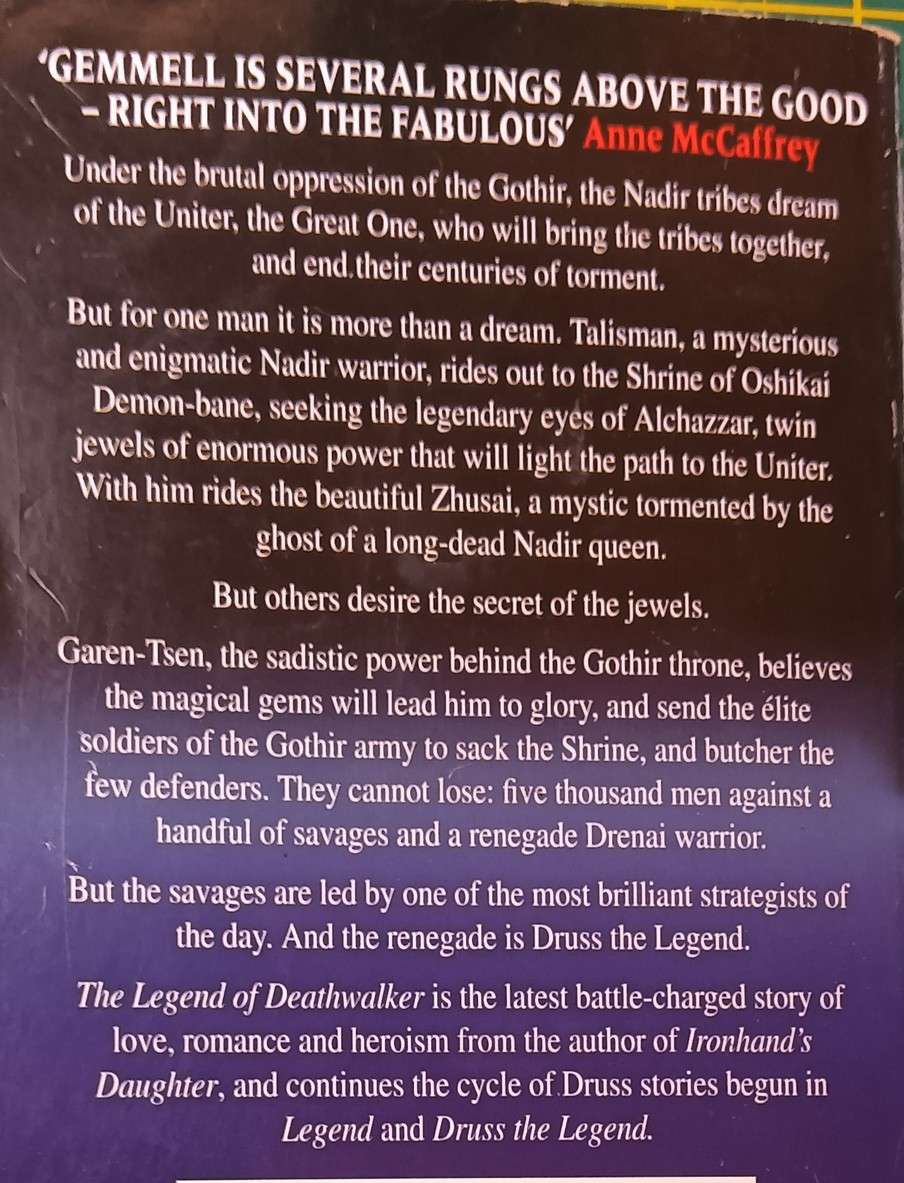 The Legend of Death Walker - David Gemmell - Softcover - 413 pages