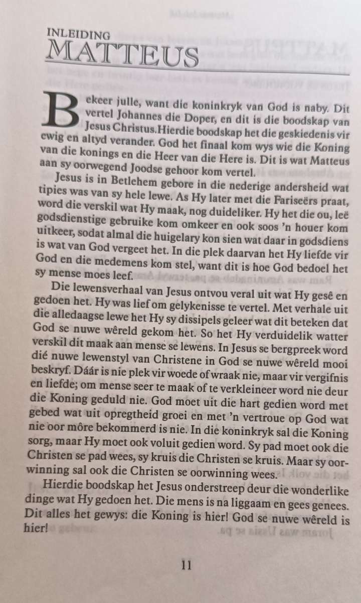 Die Boodskap Die Nuwe Testament in Hedendaagse Afrikaans -Softcover - 442 pages