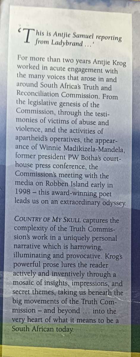 Country of my Skull - Antjie Krog - Softcover - 286 pages