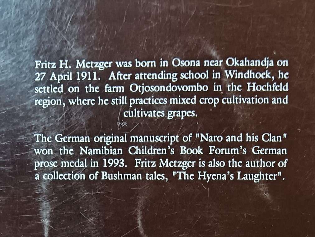 Naro and His Clan - Fritz Metzger - Softcover - 87 pages