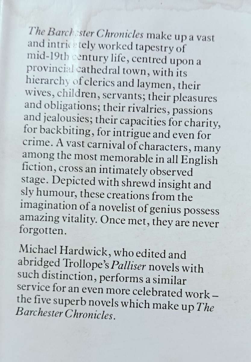 The Barchester Chronicles - Anthony Trollope - Hardcover - 430 Pages