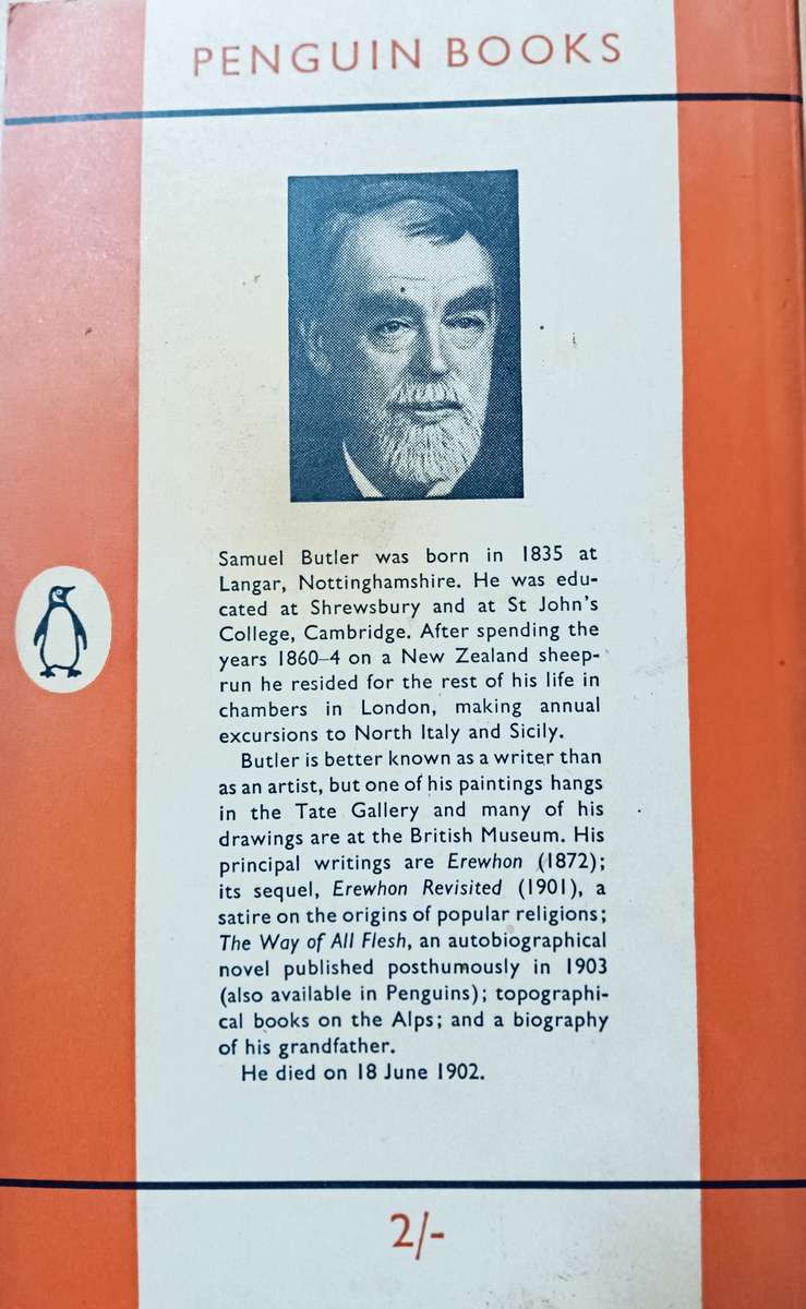 Erewhon - Samuel Butler - Softcover - 217 pages - A Penguin Classic