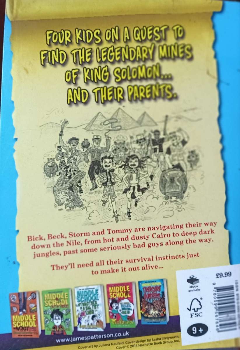 Treasure Hunters - Danger Down the Nile - James Patterson & Chris Grabenstein - Softcover - 449 Pgs