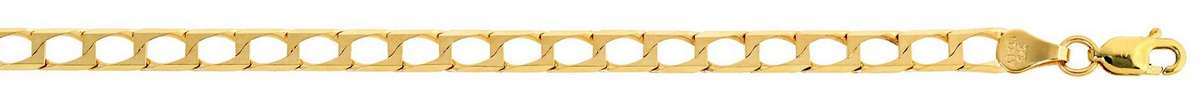 9k / 9ct gold Supreme Curb BRACELET: 3mm wide, 21cm. Limited!