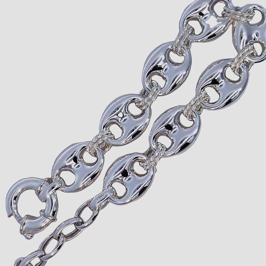 Gucci CHAIN: 14mm long, 45cm, sterling silver  GLAMOROUS