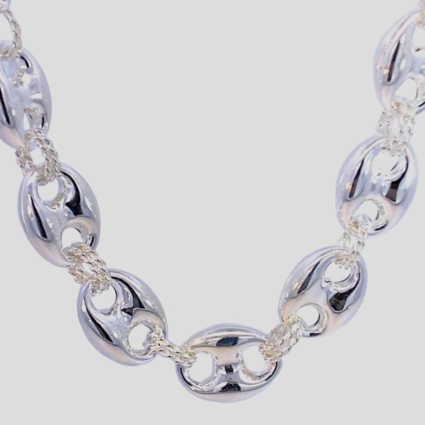 Gucci CHAIN: 14mm long, 45cm, sterling silver  GLAMOROUS