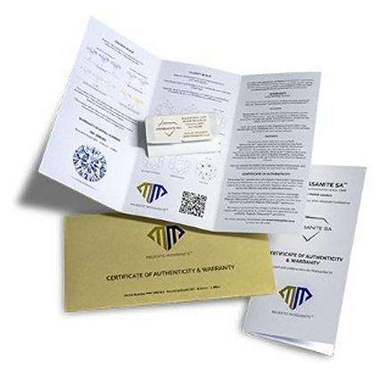 9k / 9ct white gold Solitaire Engagement or Dress RING: 1.00ct Moissanite, 6-claw GLAMOROUS. Limited