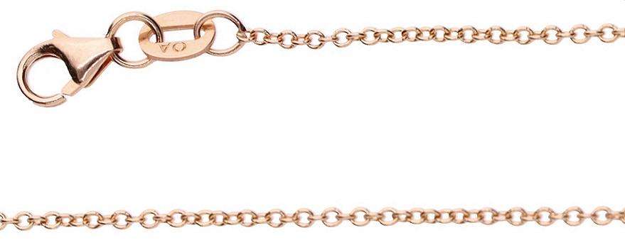 9k / 9ct rose gold CHAIN: 1.3mm wide Anchor, 45cm
