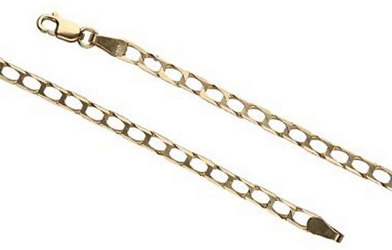 9k / 9ct gold Supreme Curb BRACELET: 3mm wide, 21cm. Limited!