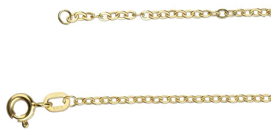 9k / 9ct gold CHAIN: 1.9mm wide Cable link, 42cm