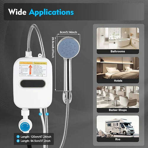 Instant Water Heater (3500W | Tankless | Thermostatic)