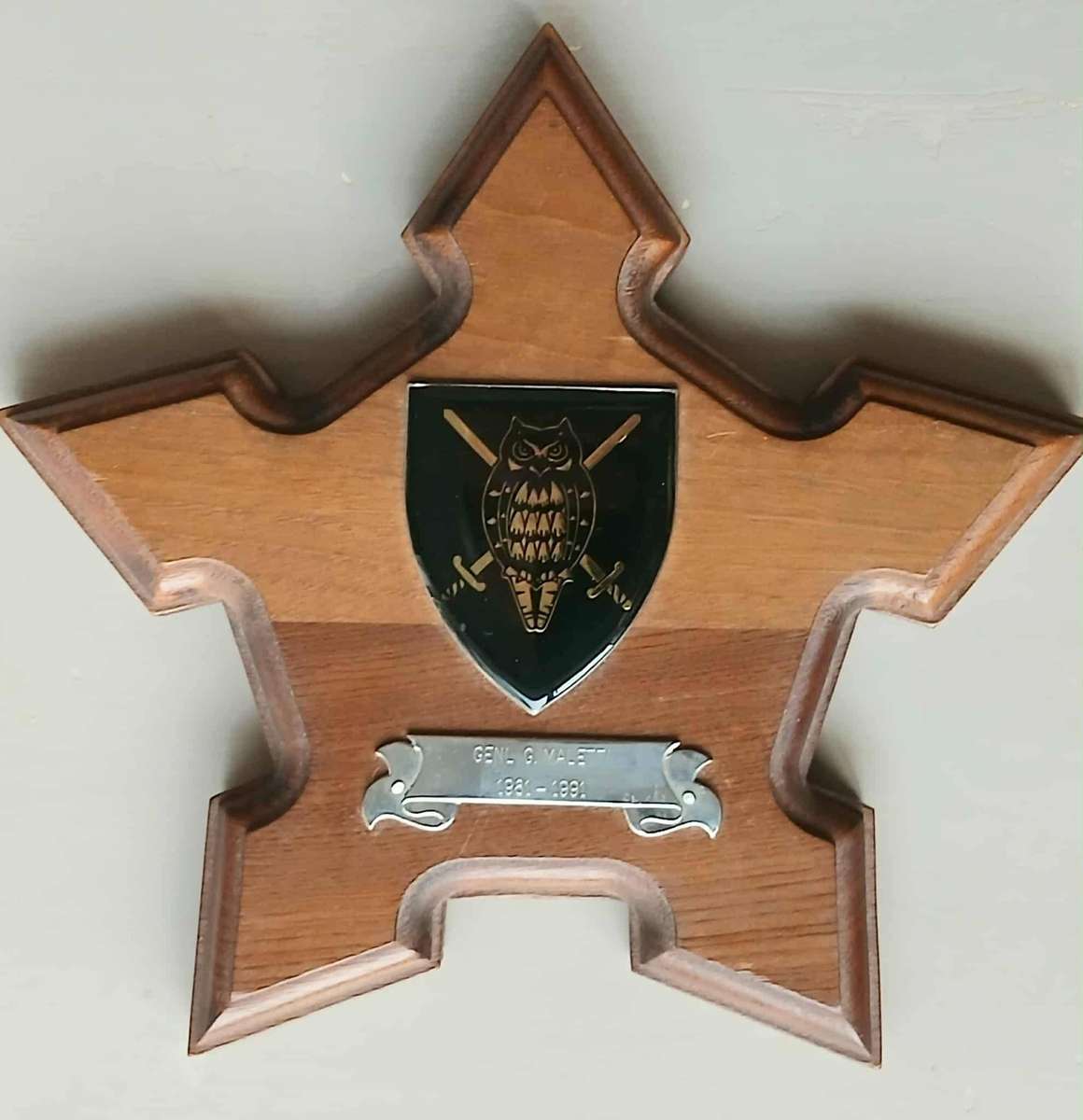 SADF MILITARY INTELLIGENCE SERVICE PLAQUE