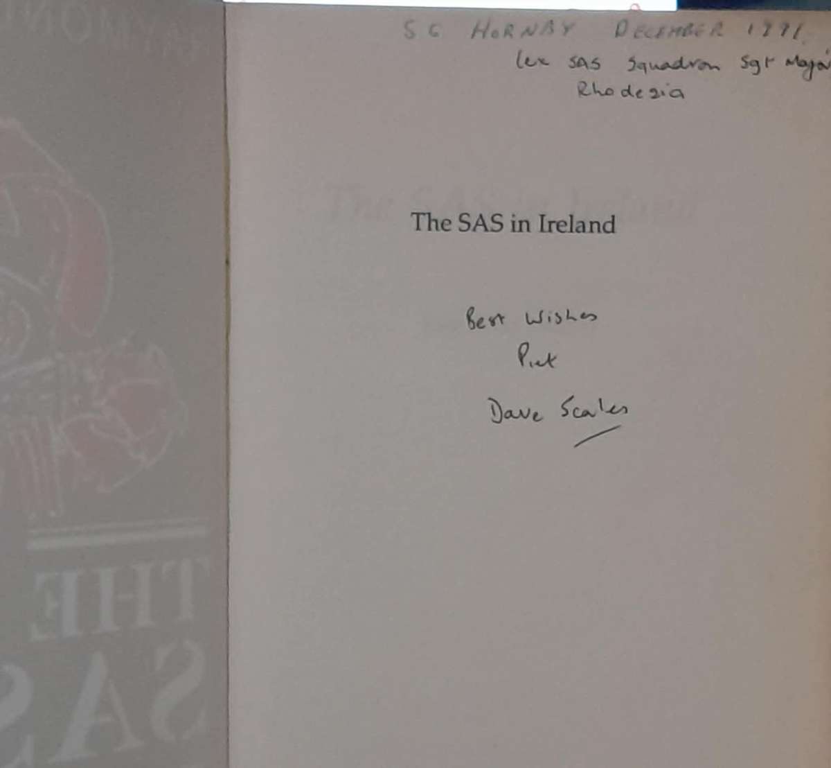 THE SAS IN IRELAND **Presentation Copy**