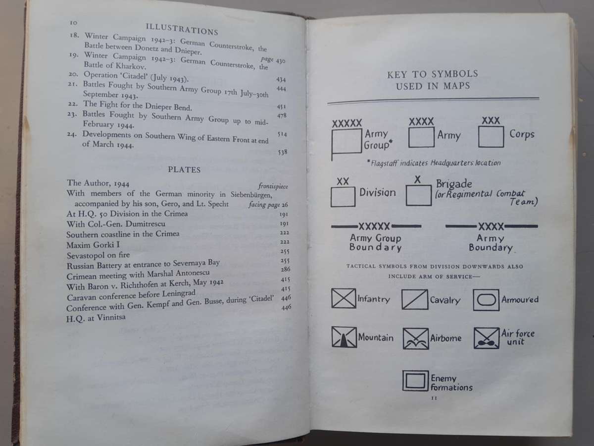 LOST VICTORIES by Field-Marshal Erich von Manstein **1st Edition**