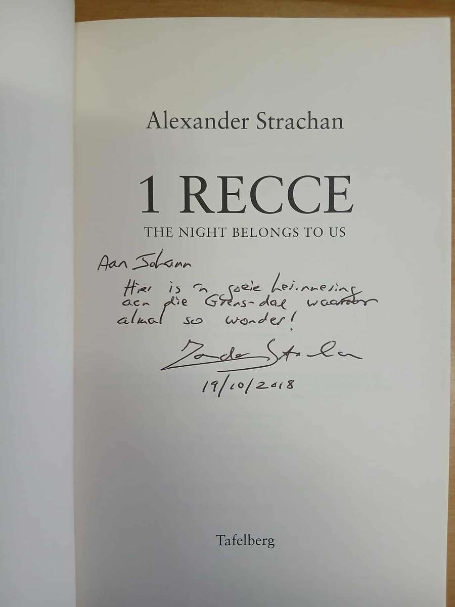 1 RECCE - Alexander Strachan ** Signed**