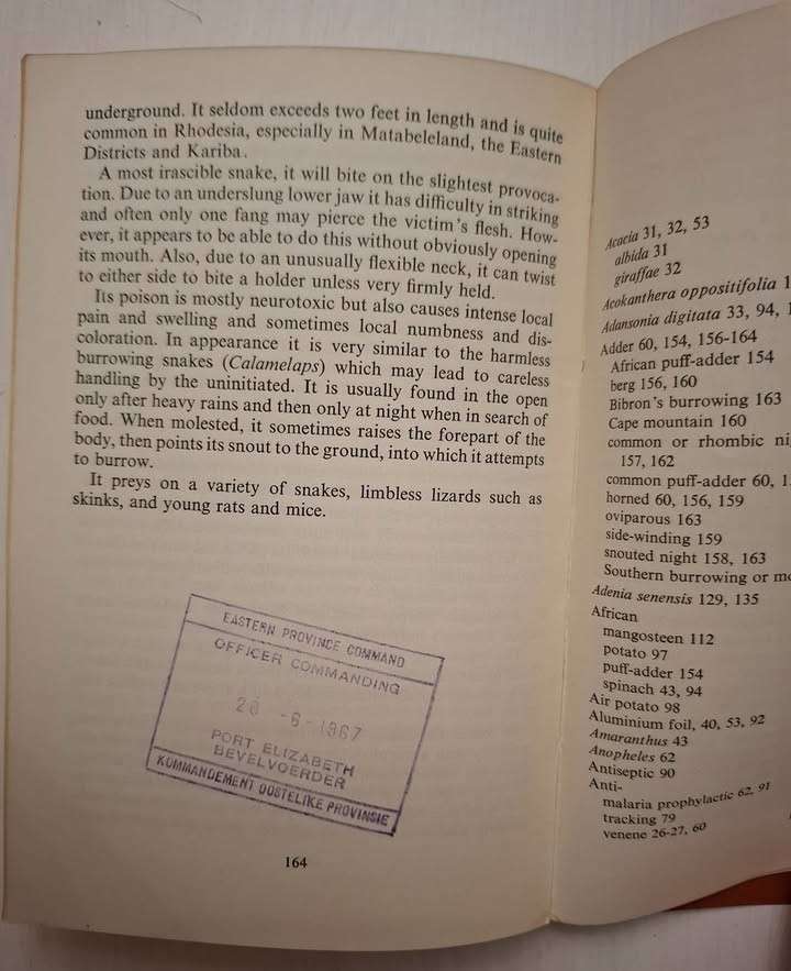 DON'T DIE IN THE BUNDU ** 1st Edition & SA Army Copy **