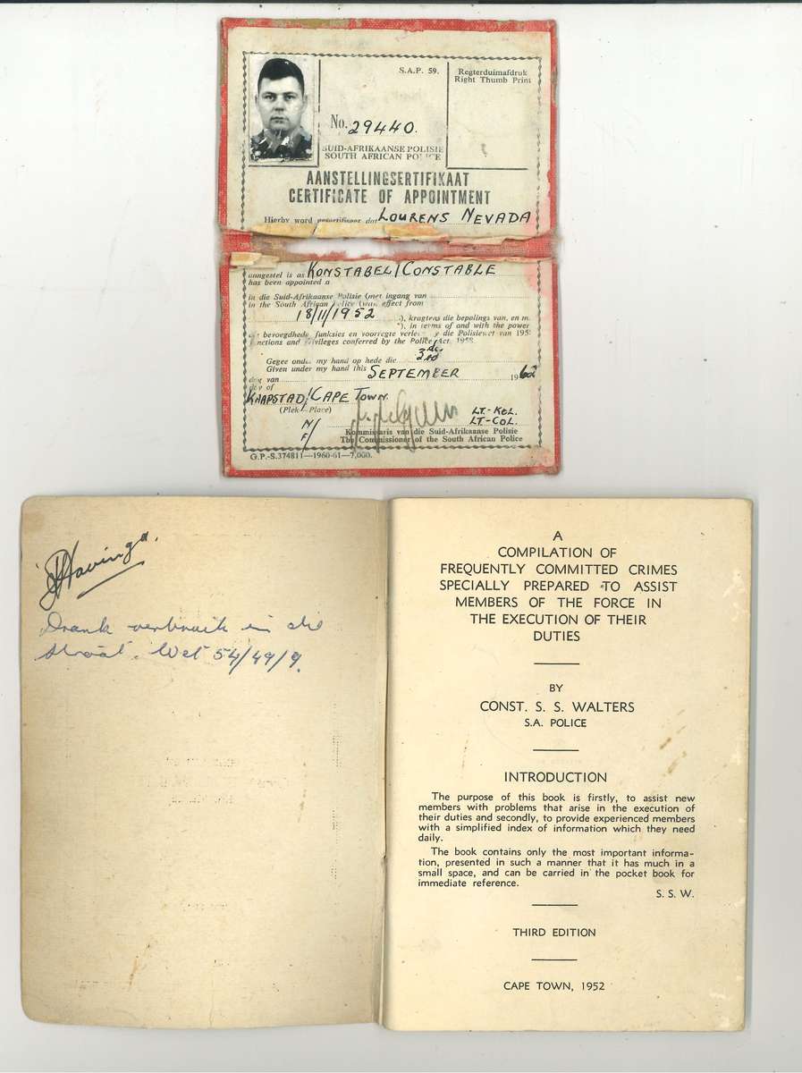 VINTAGE SOUTH AFRICAN POLICE LOT