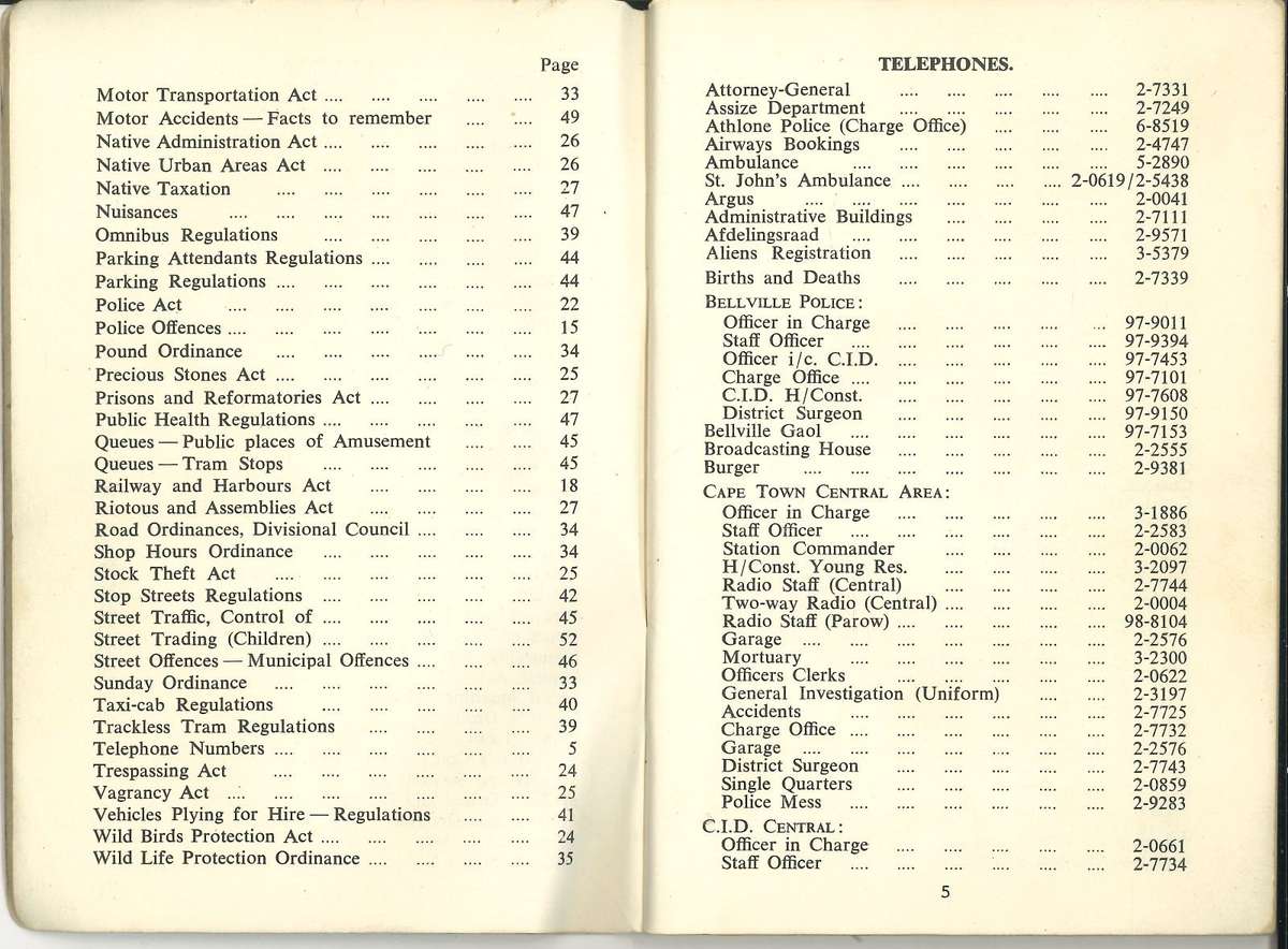 VINTAGE SOUTH AFRICAN POLICE LOT