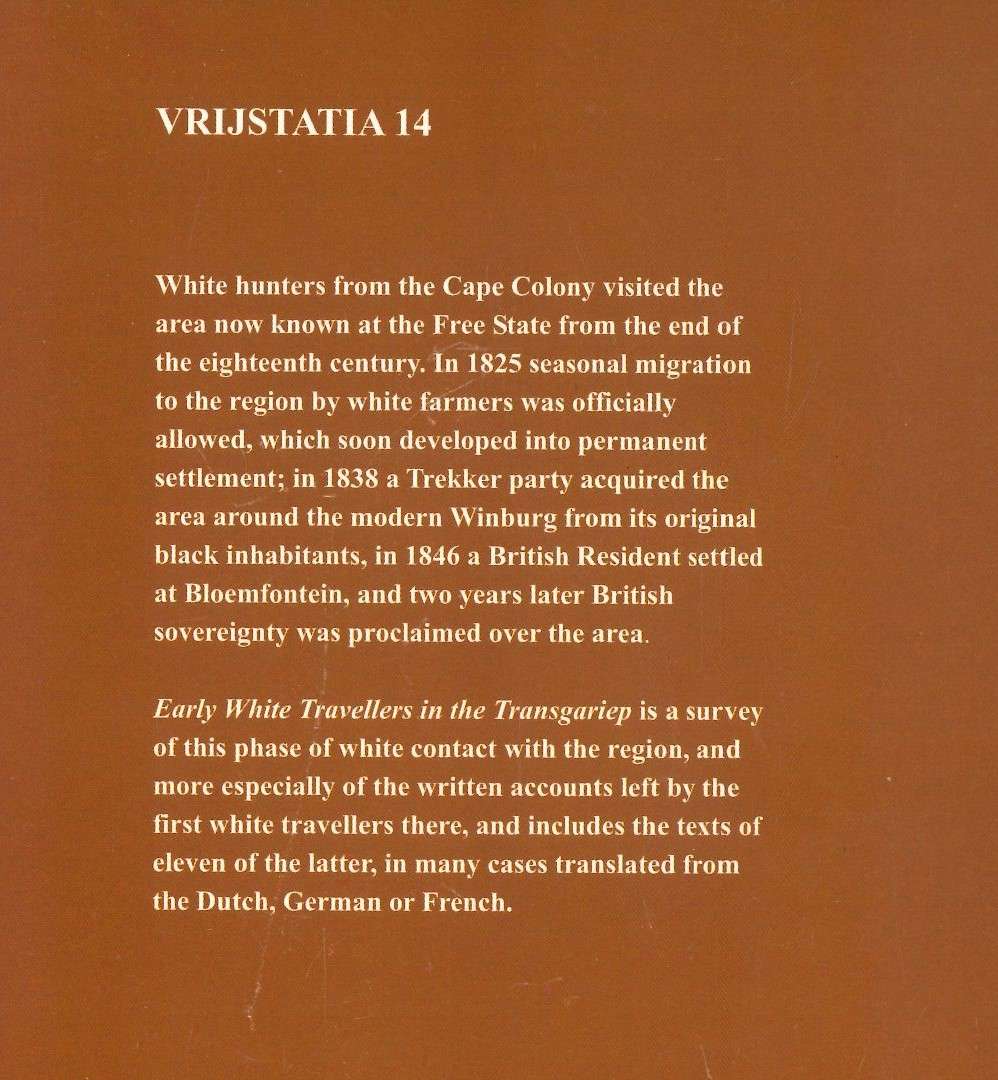 Early White Travellers in the Tansgariep 1819 - 1840