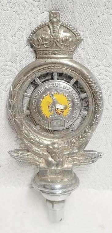 ROYAL AUTOMOBILE CLUB of South Africa bonnet badge