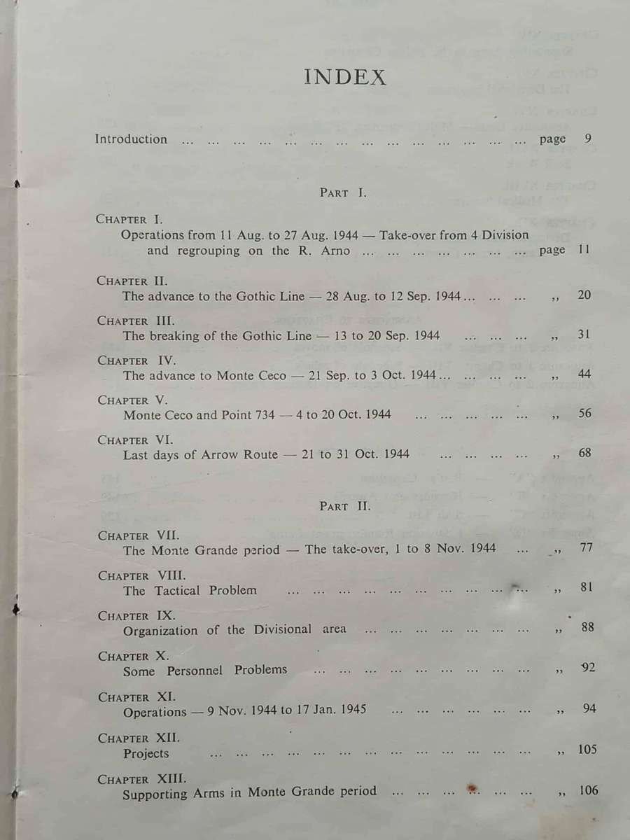 HISTORY OF THE FIRST DIVISION **WWII**