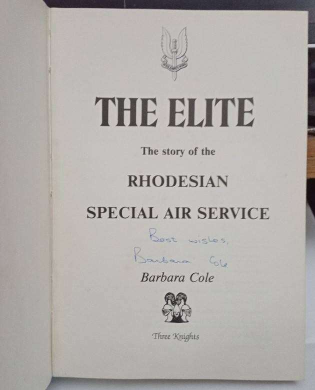 THE ELITE ** Rhodesian SAS ** Signed 1st Edition