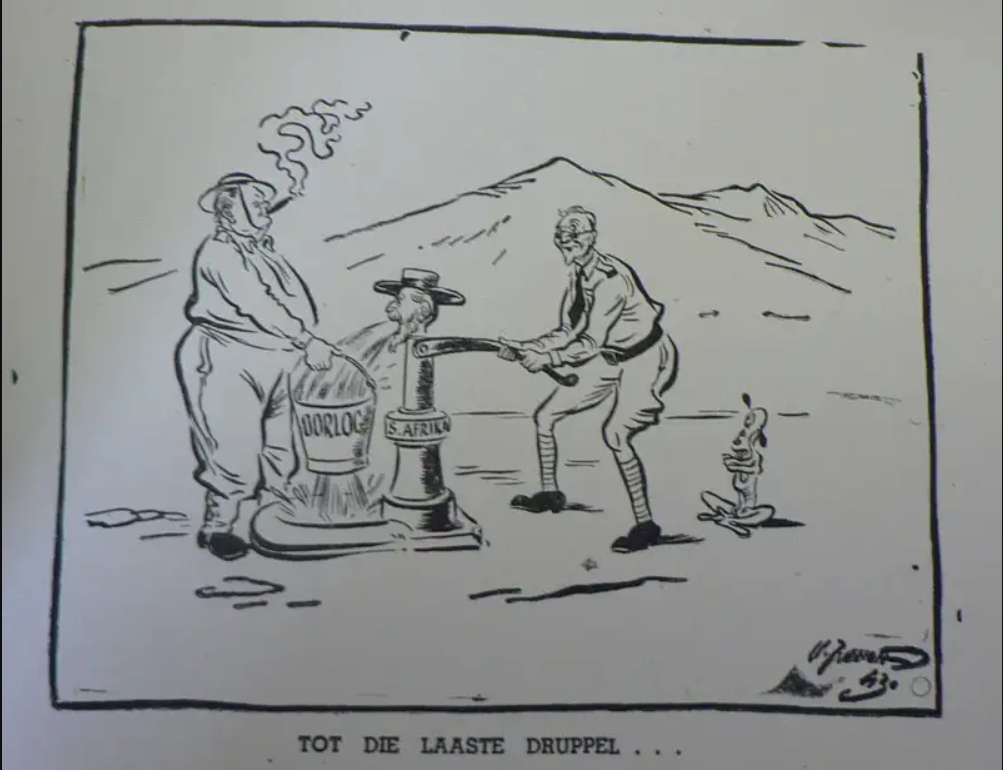 DIE TWEEDE WERELDOORLOG IN SPOTPRENTE Very Scarce