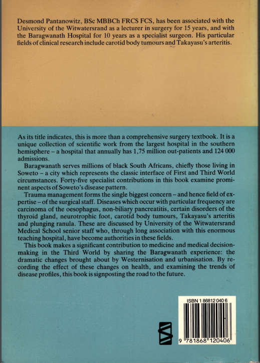 MODERN SURGERY IN AFRICA The Baragwanath Experience