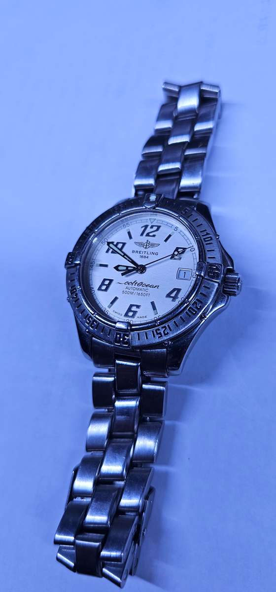 BREITLING A17350 Colt Ocean Date White Dial SS Automatic Men's Watch