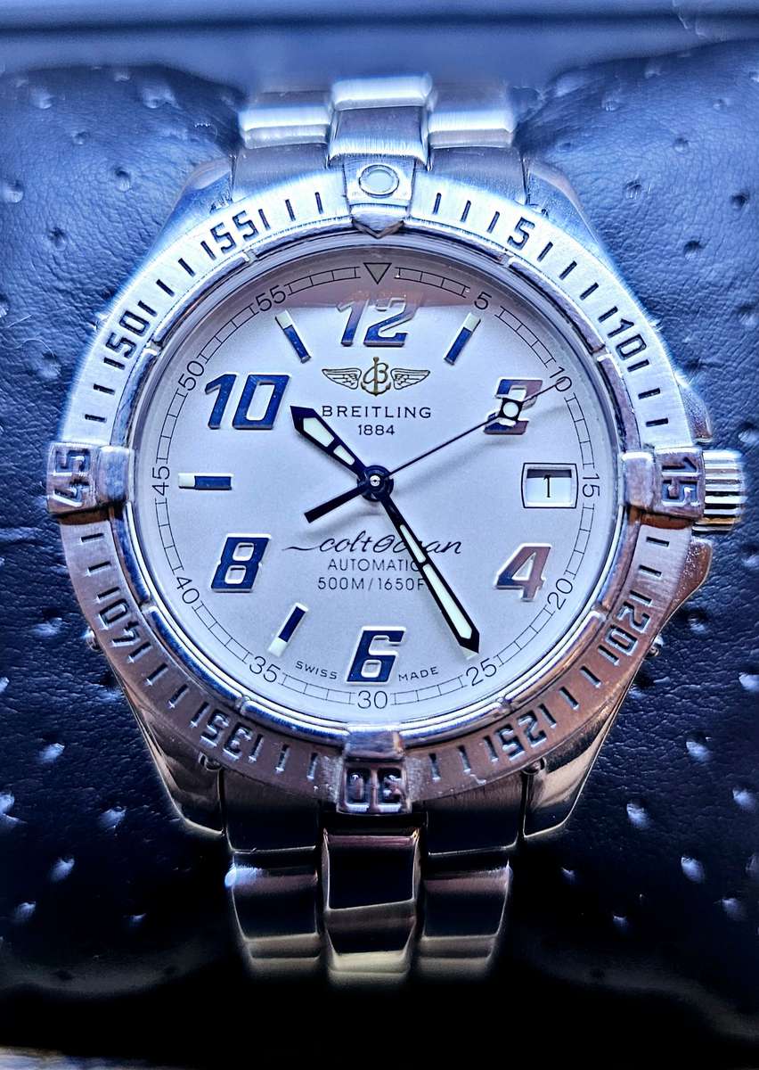 BREITLING A17350 Colt Ocean Date White Dial SS Automatic Men's Watch