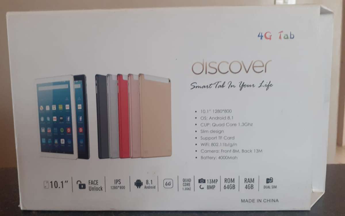 Android Note  4 Plus Tablet "10.1" screen, 4GB, 64GB, Android 8.1, Quad Core, 4G, WIFI