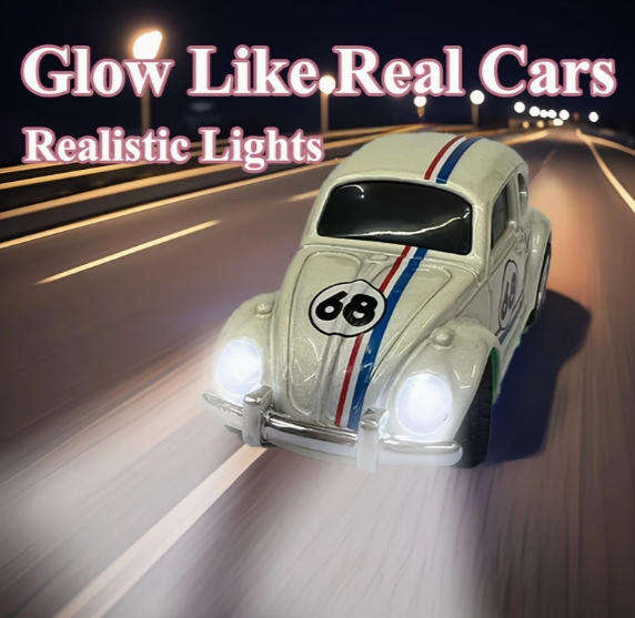 Vintage Volkswagen Beetle 1:64 Alloy Remote Control Car with 3 Speed Gears