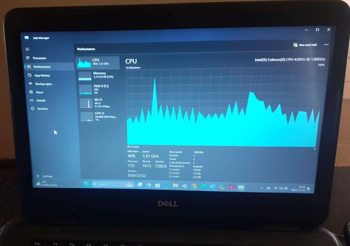 DELL Latitute 3310 Intel Core i3 Laptop 16GB RAM DDR4 256GB SSD NVMe 64 Bit Windows 11 Pro