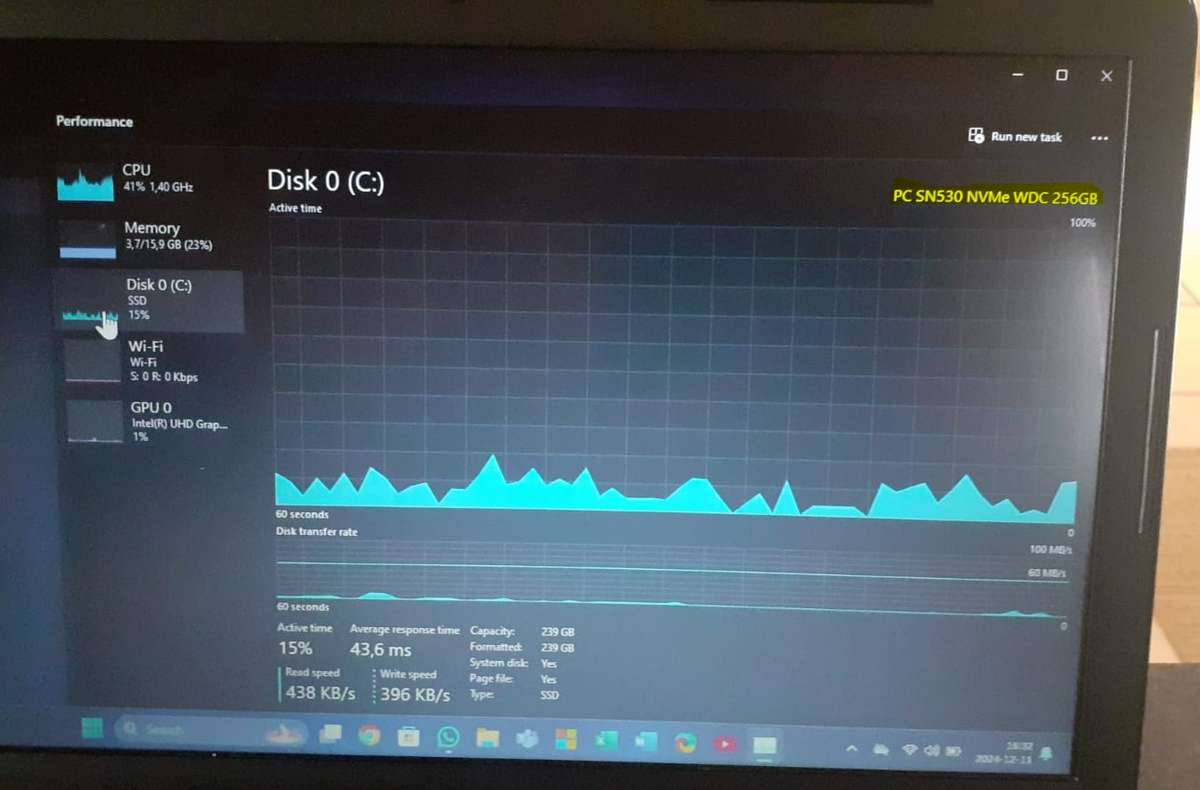 DELL Latitute 3310 Intel Core i3 Laptop 16GB RAM DDR4 256GB SSD NVMe 64 Bit Windows 11 Pro