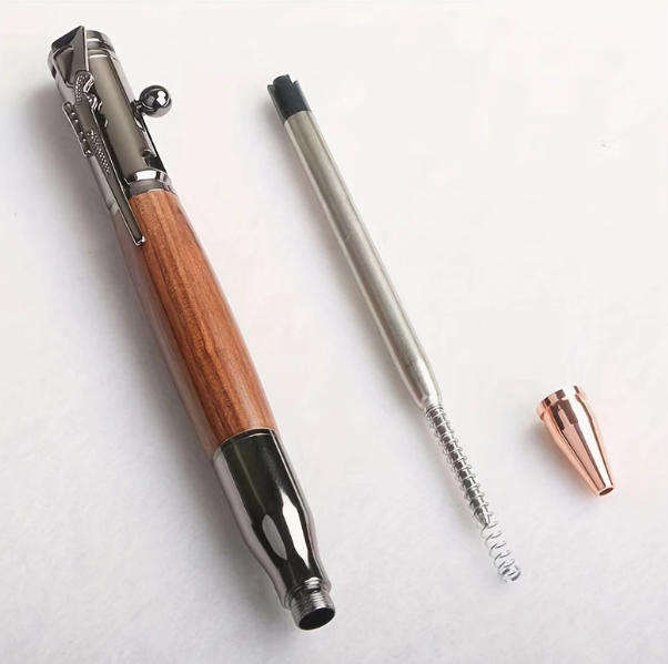 Tactical Design Bullet Shape Ballpoint Pen with Refills