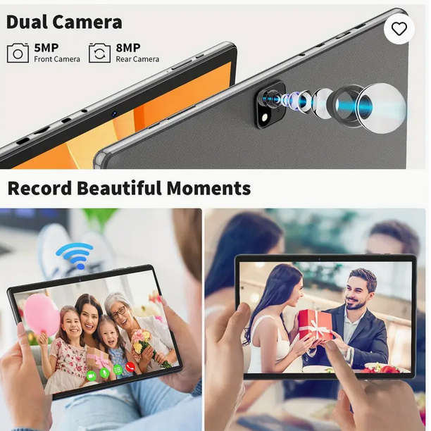 10.1 Inch Android 13 Tablet 12GB RAM 128GB SSD Octa-core with Accessories