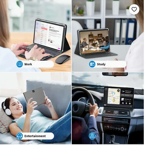 10.1 Inch Android 13 Tablet 12GB RAM 128GB SSD Octa-core with Accessories