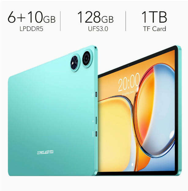 11 Inch Android 15 Tablet 16GB RAM DDR5 128GB SSD + SD Card 512GB Octa-core with Accessories