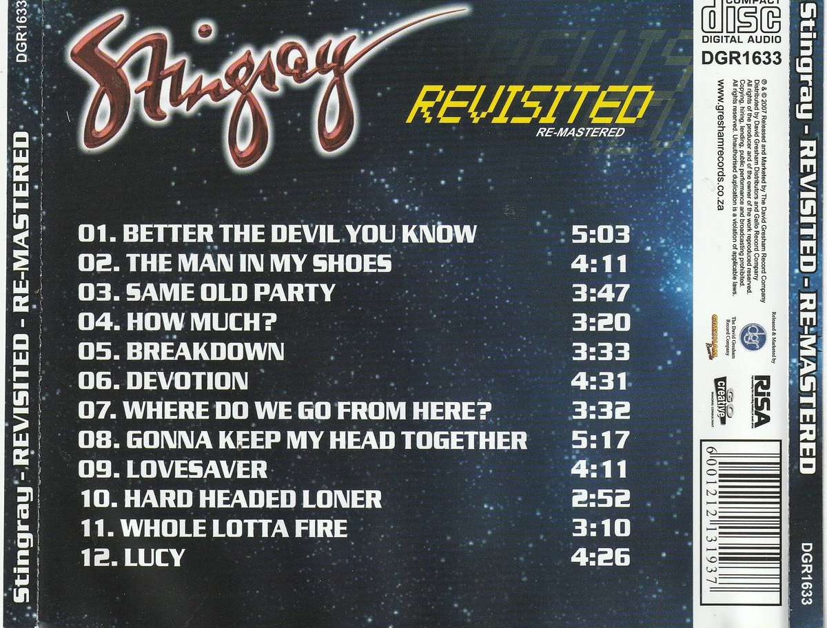 Stingray - Revisited / Remastered CD Rare