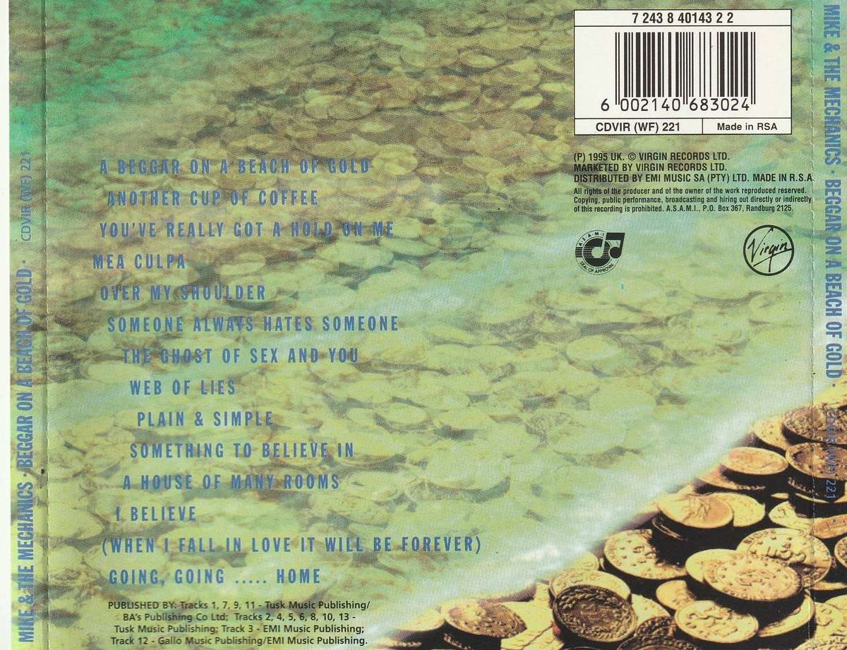 Mike & the Mechanics - Beggar On a Beach of Gold CD D