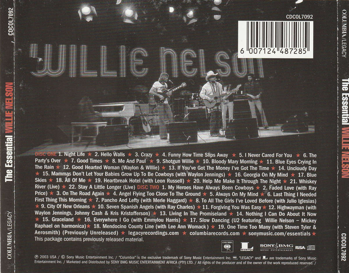 Willie Nelson - The Essential Double CD D