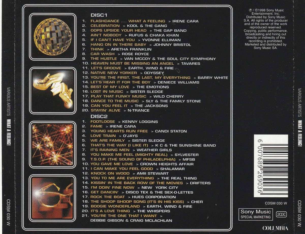 Various - What a Feeling! Double CD Disco