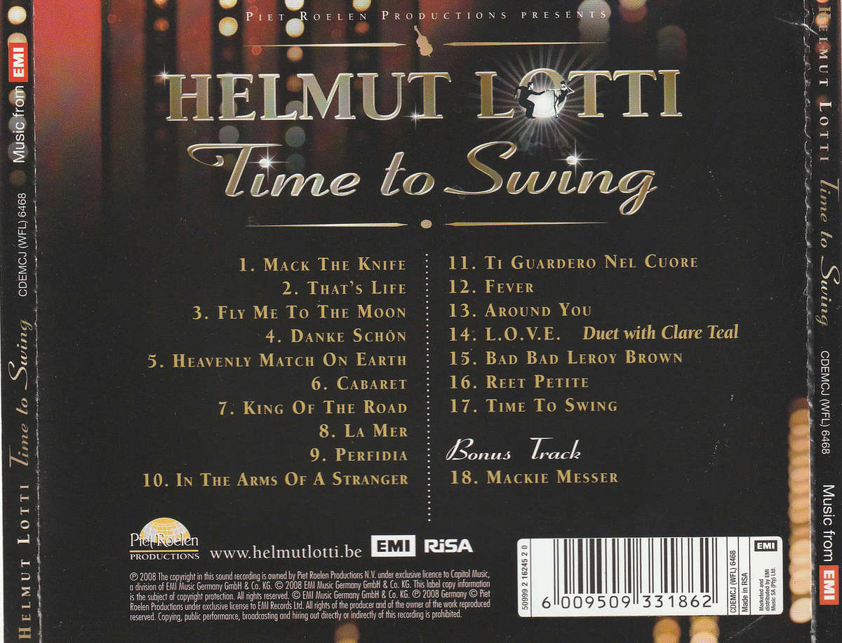 Helmut Lotti - Time To Swing CD D