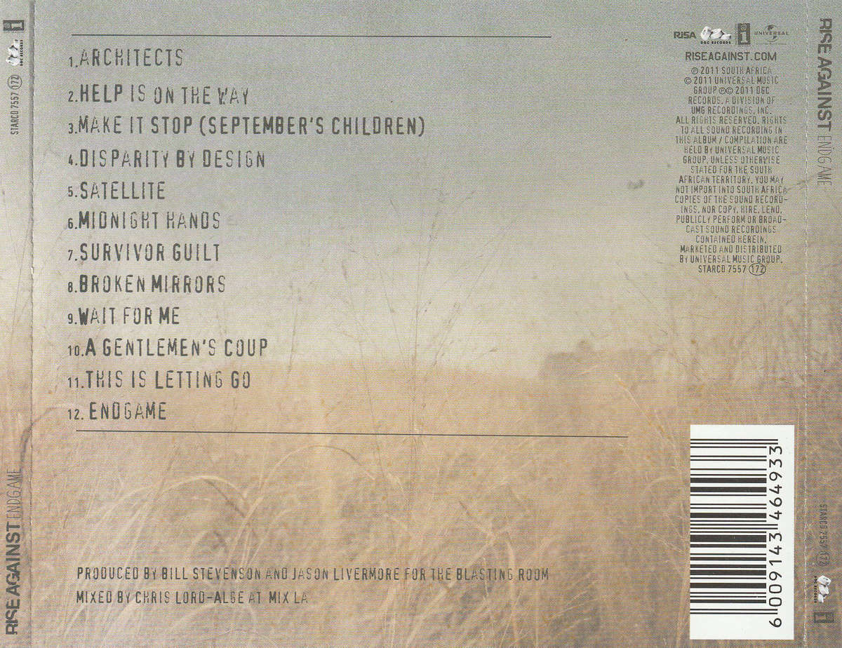 Rise Against - Endgame CD D