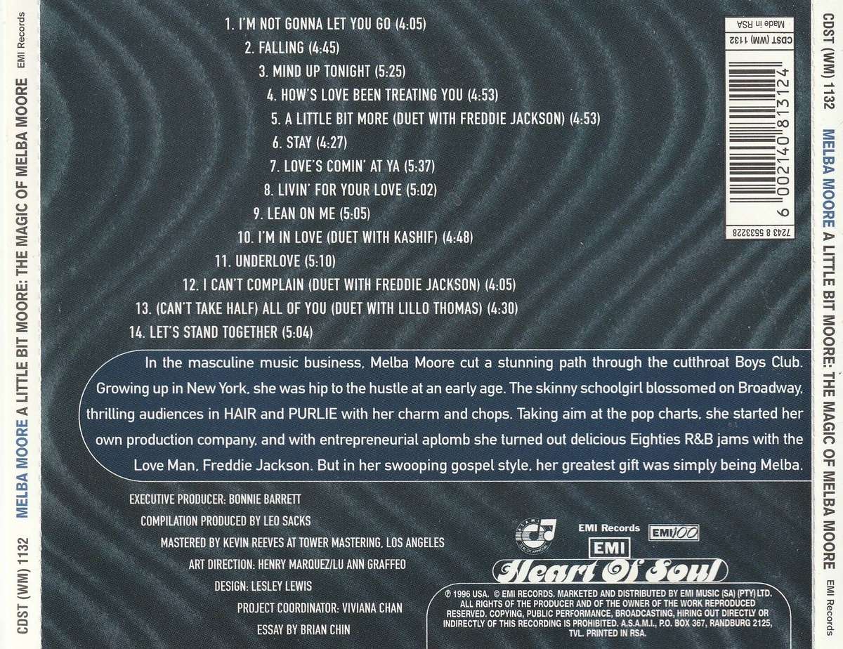Melba Moore - The Magic of (A Little Bit Moore) CD D S